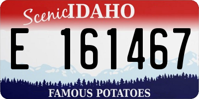 ID license plate E161467