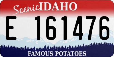 ID license plate E161476