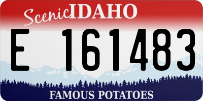 ID license plate E161483