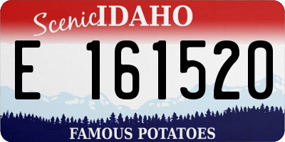 ID license plate E161520
