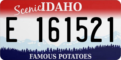 ID license plate E161521