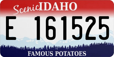 ID license plate E161525