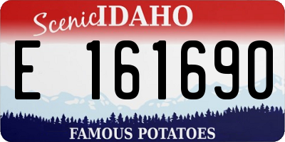 ID license plate E161690
