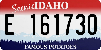 ID license plate E161730