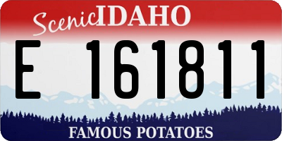 ID license plate E161811
