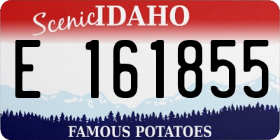 ID license plate E161855