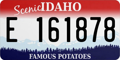 ID license plate E161878