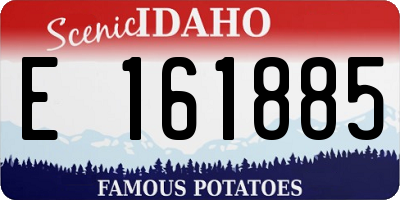 ID license plate E161885