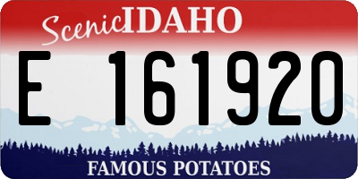 ID license plate E161920