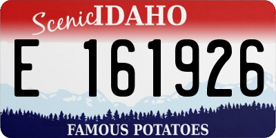 ID license plate E161926