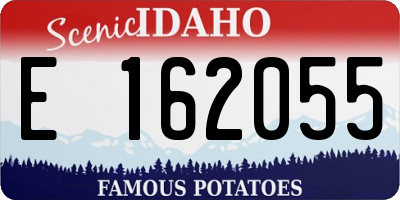 ID license plate E162055