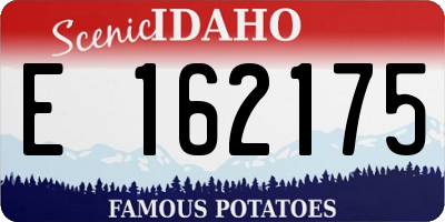 ID license plate E162175