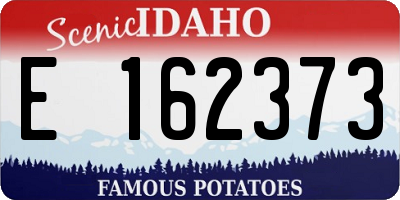 ID license plate E162373