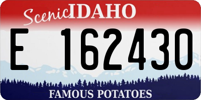 ID license plate E162430