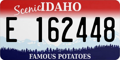 ID license plate E162448