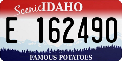 ID license plate E162490