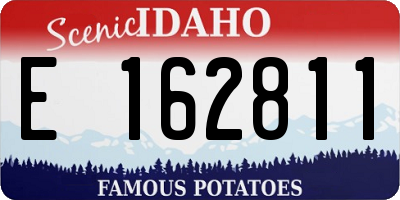 ID license plate E162811