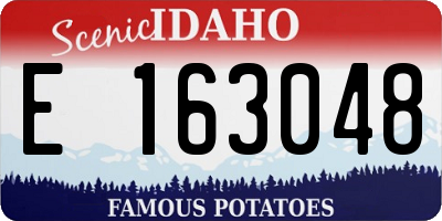 ID license plate E163048