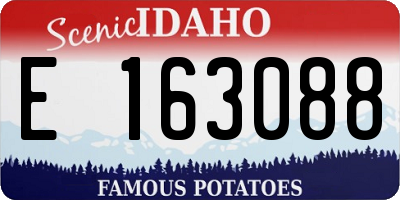 ID license plate E163088