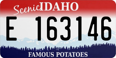 ID license plate E163146