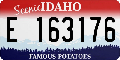 ID license plate E163176