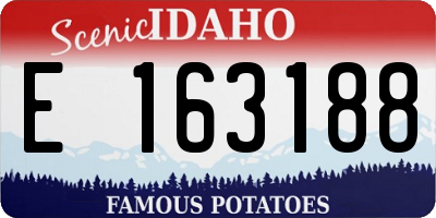 ID license plate E163188