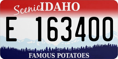 ID license plate E163400