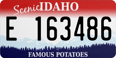 ID license plate E163486
