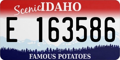ID license plate E163586