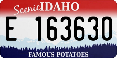 ID license plate E163630