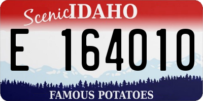 ID license plate E164010