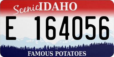 ID license plate E164056