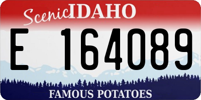 ID license plate E164089