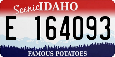 ID license plate E164093