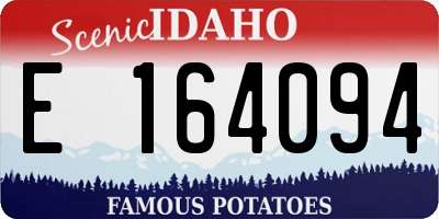 ID license plate E164094