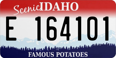 ID license plate E164101
