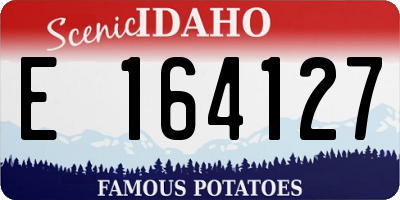 ID license plate E164127