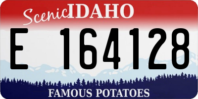 ID license plate E164128