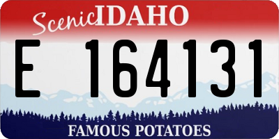 ID license plate E164131