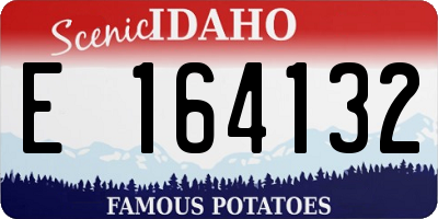 ID license plate E164132