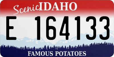 ID license plate E164133
