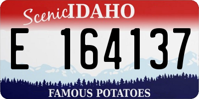 ID license plate E164137