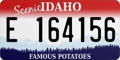 ID license plate E164156
