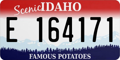 ID license plate E164171