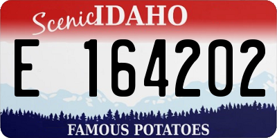ID license plate E164202