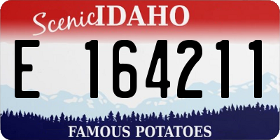 ID license plate E164211