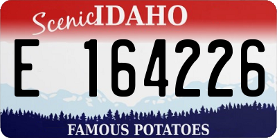 ID license plate E164226
