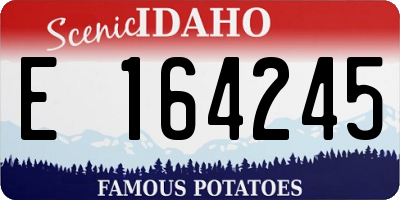 ID license plate E164245