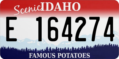 ID license plate E164274