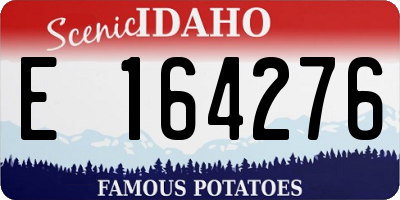 ID license plate E164276